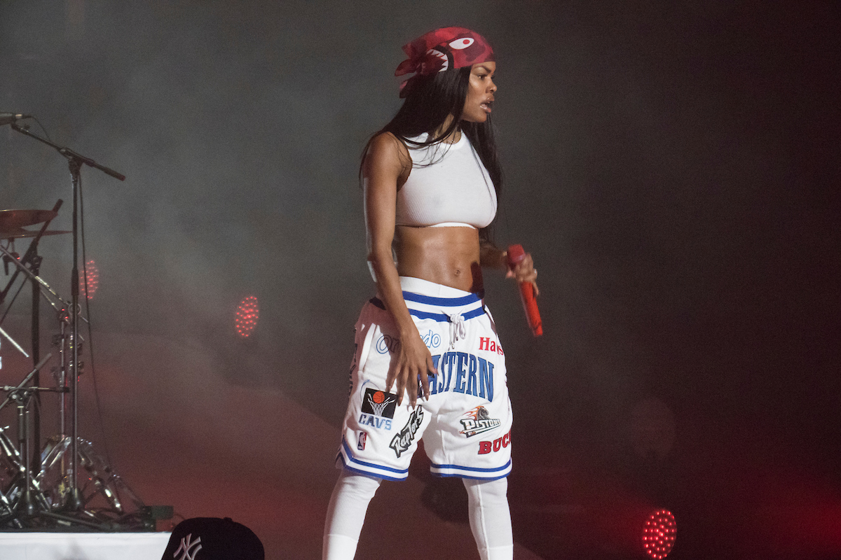 Teyana Taylor attends ATL Falcons’ opening game against Steelers.